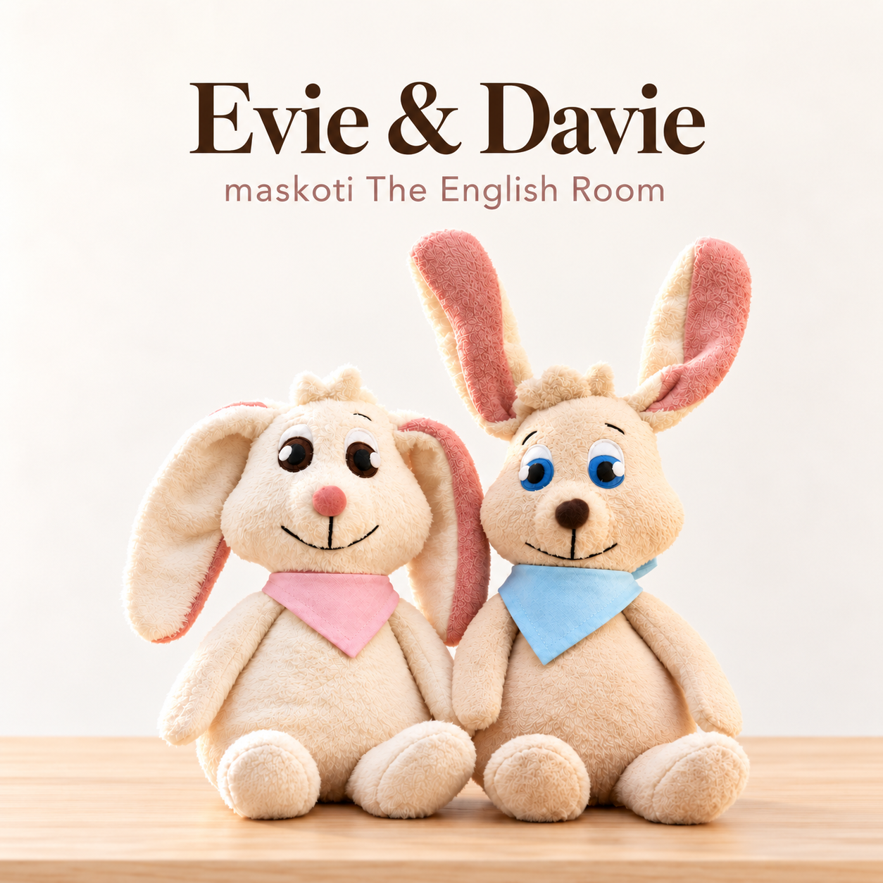 Evie a Davie, maskoti The English Room